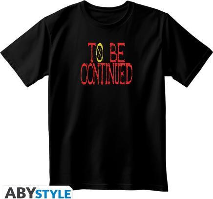 ABYstyle One Piece T-Shirt (M) Unisex Black: To Be Continued (M)