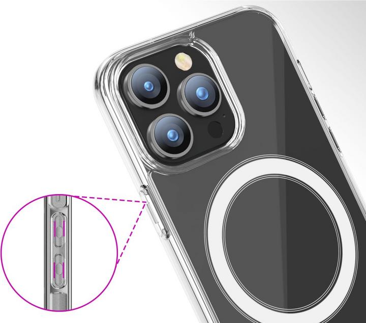 Immagine prodotto Deltalabs MagSafe Hybrid Hülle TPU Bumper (Apple iPhone 15 Pro Max)