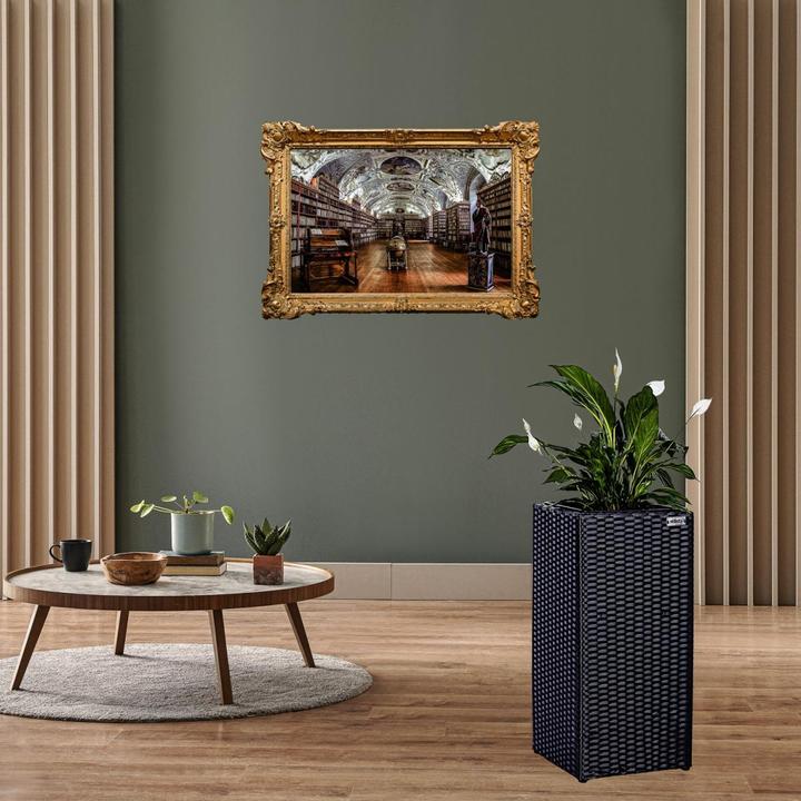 Image du produit Stilista Jardinière colonne, noir (26 cm)