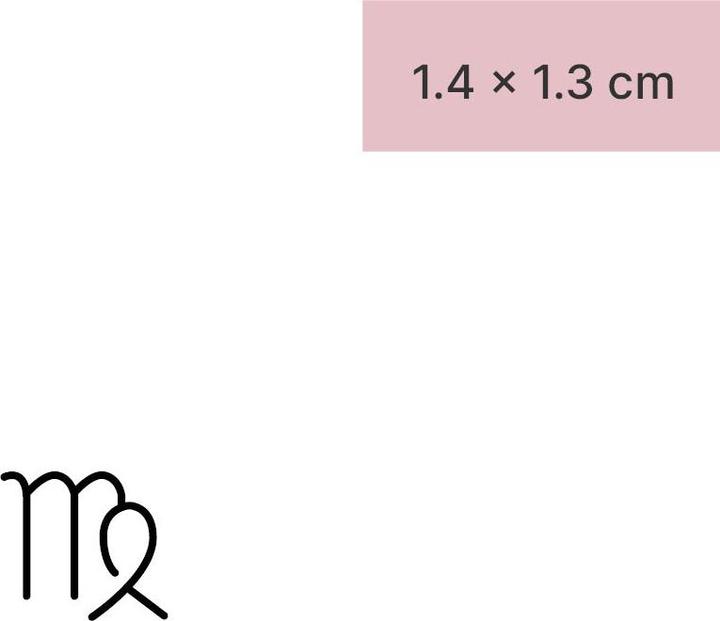 Produktbild minink Temporäres Tattoo – Sternzeichen Jungfrau