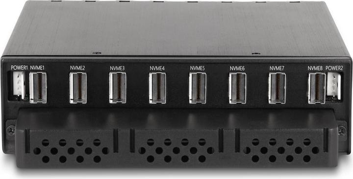 Actual product image Delock 5.25? Removable rack for 8 x M.2 NVMe SSD with Slim SAS