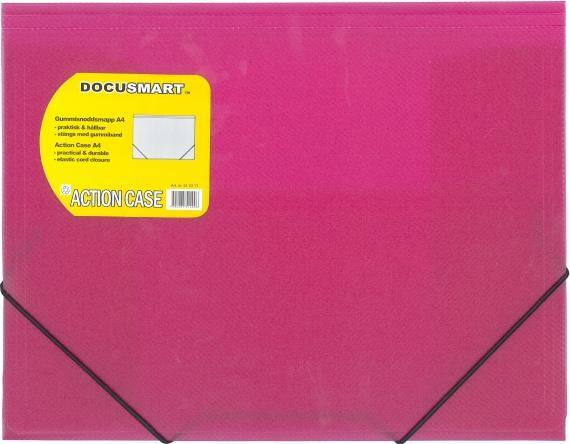 Actual product image B.N.T. Plastic folder bnt docusmart pink w/3 rattle (A4, 1 x)