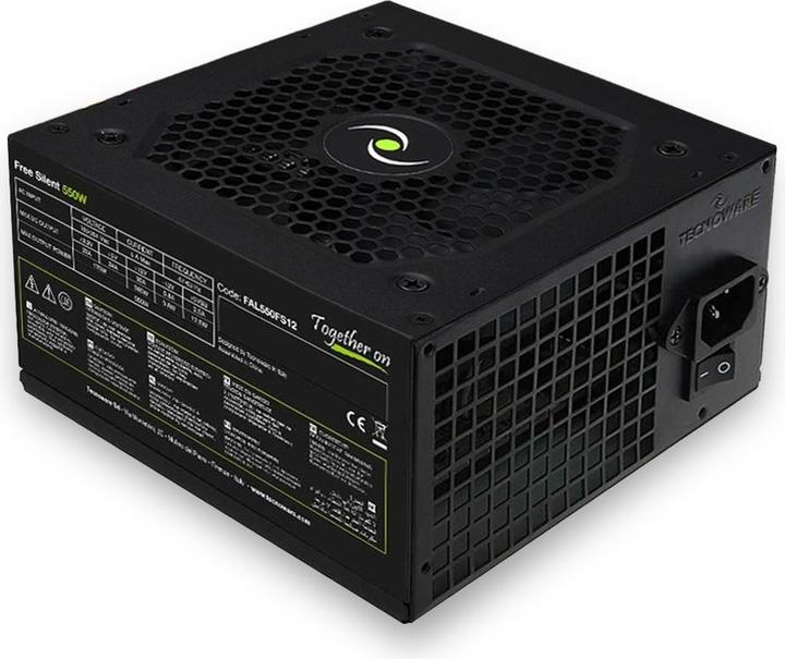 Produktbild Tecnoware ALIMENTATORE 550W 12CM FREE SILENT 2*SATA 2*MOLEX TOGHETER ON (550 W)