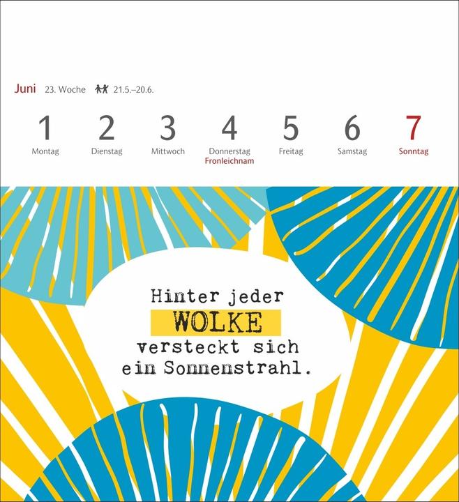 Image du produit Harenberg Positive-Sprüche-Kalender Postkartenkalender 2026 - Mit 53 Postkarten (Allemand)