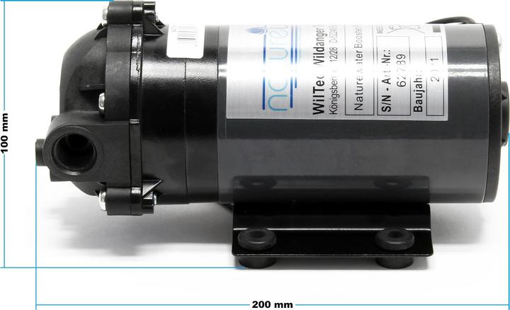 Immagine prodotto Naturewater Pompa ausiliaria 100 GPD (350 l) Pompa ausiliaria 35W Osmosi inversa (Pompa ausiliaria)