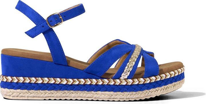 Actual product image Joe Browns Platform Espadrille Cross Over Sandals (41)