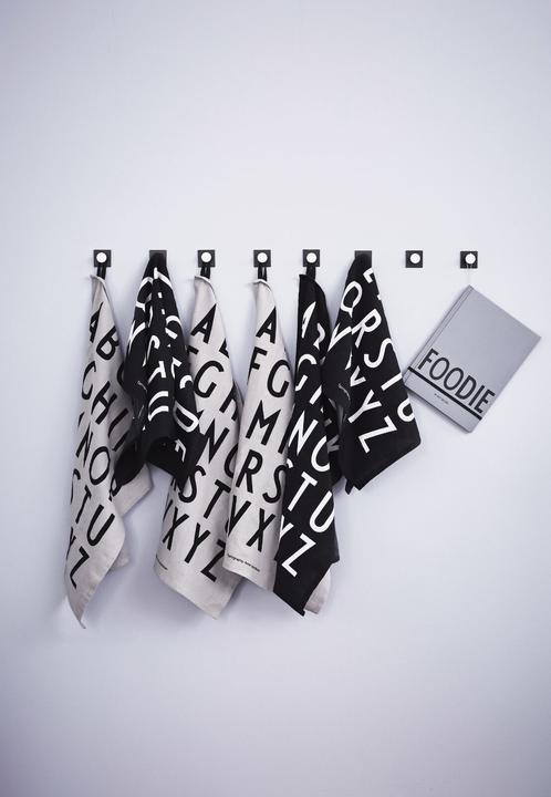 Produktbild Design Letters ABC Geschirrtuch-Set (2er-Set) - Schwarz
