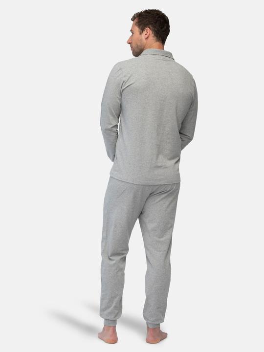 Produktbild greenjama Herren Langarm-Shirt mit Polo-Kragen (S)