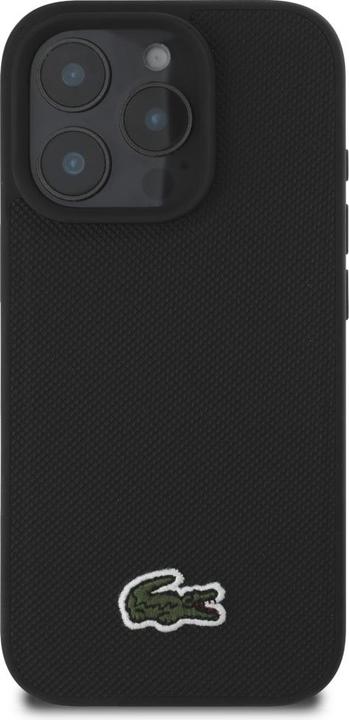 Immagine prodotto Lacoste Case Iconic Petit Pique Crossbody Cord MagSafe for iPhone 16 Pro black (Apple iPhone 16 Pro)