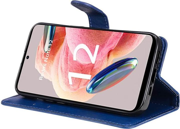 Produktbild Cover-Discount Xiaomi Redmi Note 12 4G - Leder Etui Hülle blau (Xiaomi Redmi Note 12)