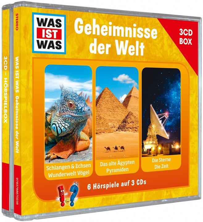 Tessloff Was Ist Was 3- Hörspielbox Vol.3-Secrets (Manfred Baur, Kurt Haderer, German)