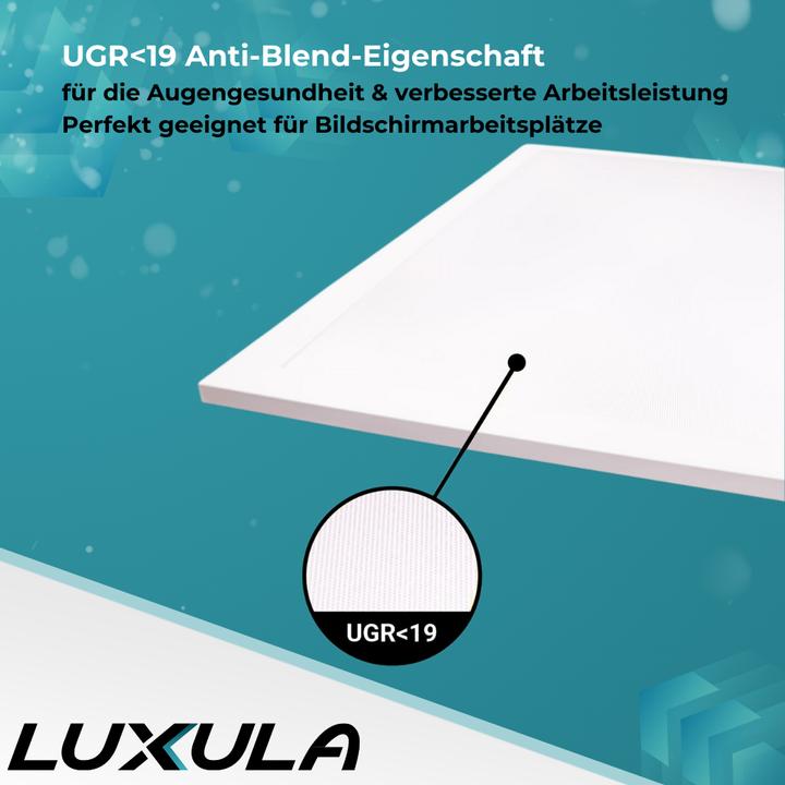 Actual product image Luxula LED BackLit panel, 62x62, anti-glare property (4400 lm)