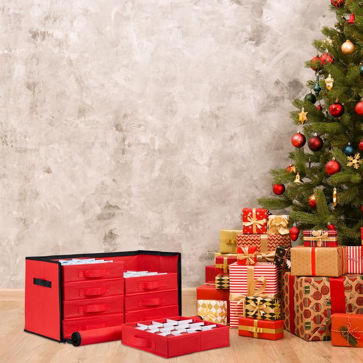 Produktbild Relaxdays Weihnachtskugel-Aufbewahrungsbox (62 x 30.5 x 30.5 cm)
