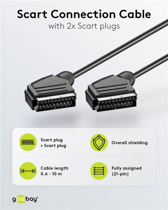 Produktbild Monacor Scart — Scart (0.80 m, Scart)