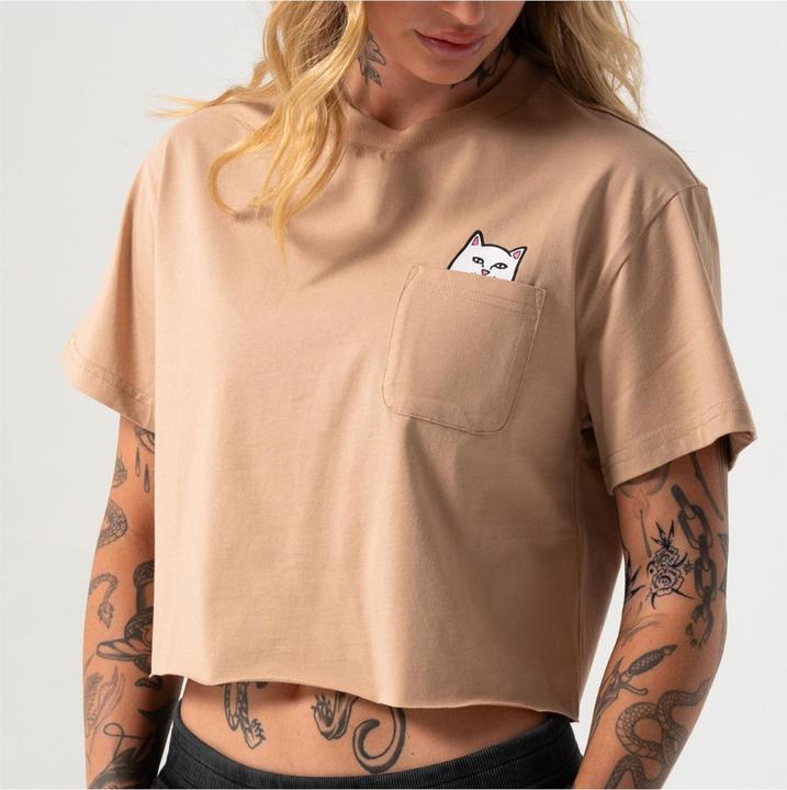Immagine prodotto RipnDip Maglietta Lord Nermal Cropped Baby Pocket Donna (L)