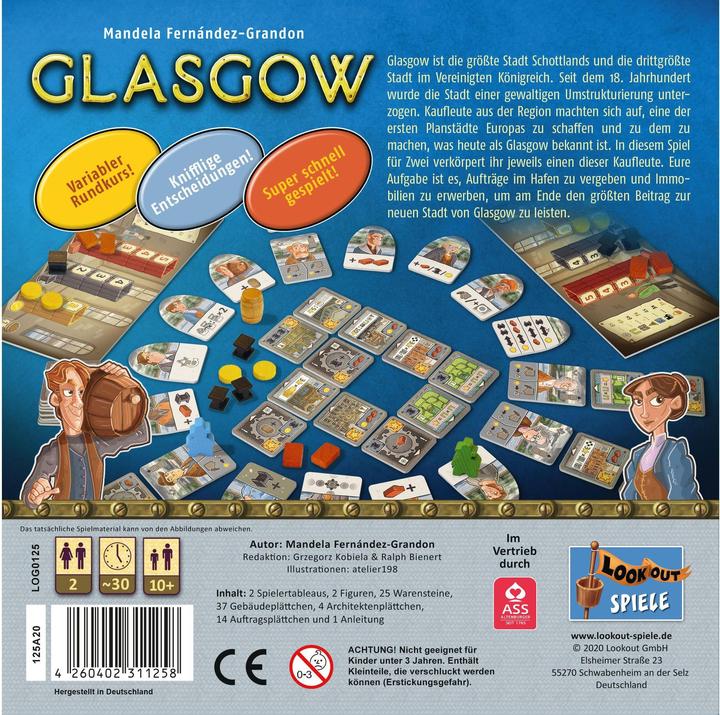Actual product image Lookout Glasgow (German)