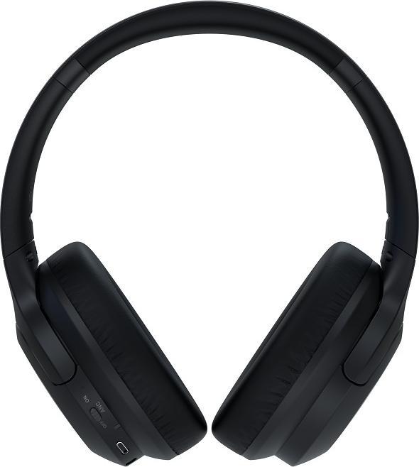 Devia Bluetooth headphones EarBass Pro1 black with ANC (13 h, Wireless)