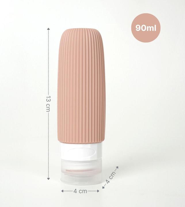 Produktbild Hermex Reiseflaschen 4er Set (Hygieneprodukt, Flüssigkeitsbeutel, Necessaire)