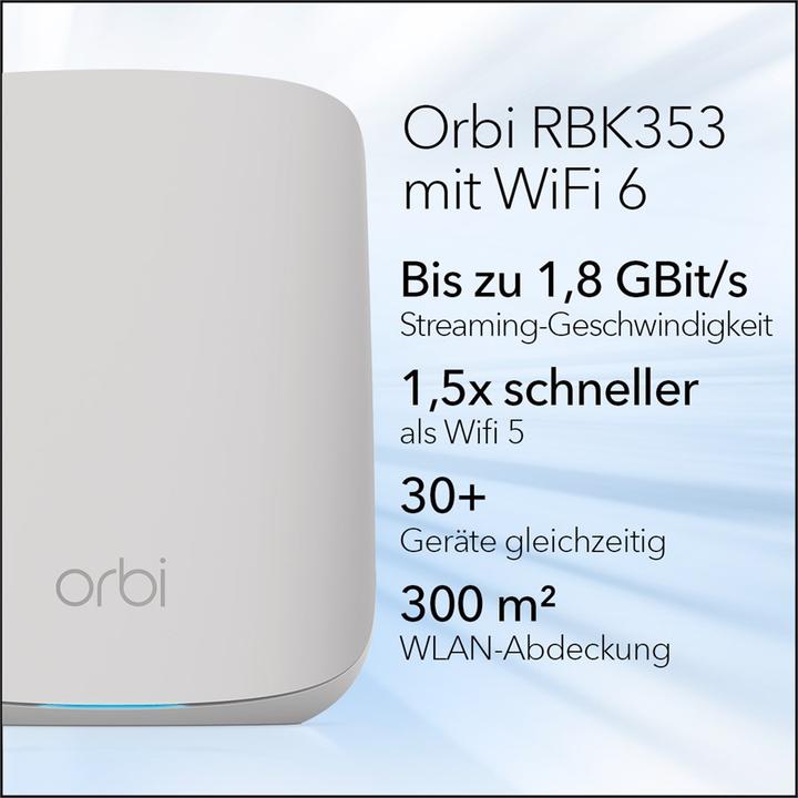 Immagine prodotto Netgear RBK353 Orbi WiFi 6 Dual Band Set di 3