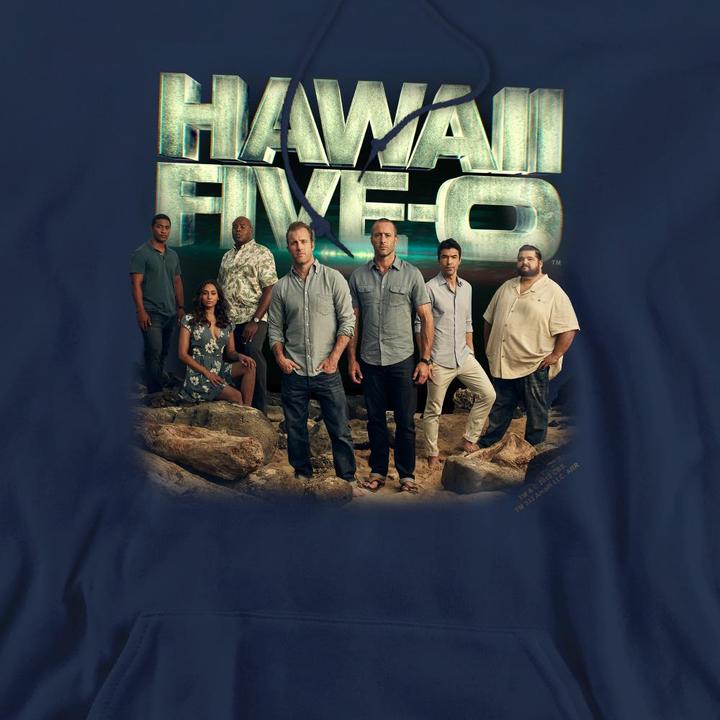 Immagine prodotto Hawaii Five-0 Felpa con Cappuccio Cast Uomo (XL)