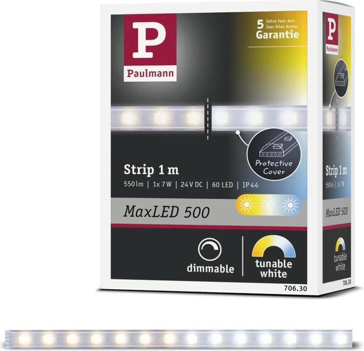 Image du produit Paulmann MaxLED 500 Stripe (Blanc froid, Blanc chaud, Blanc neutre, 100 cm, Intérieur)