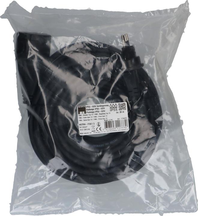 Image du produit Max Hauri GDV-Verlängerung H07RN-F3G IP55 (20 m, Type 13)