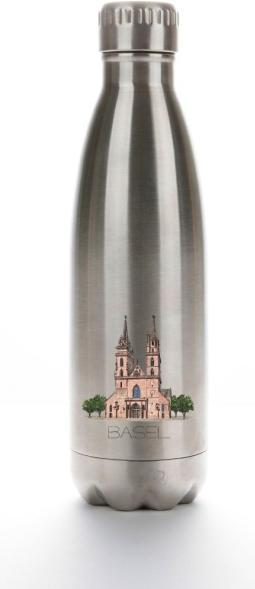 CreaDiva Edelstahl Trinkflasche Basel Edition (0.50 l)