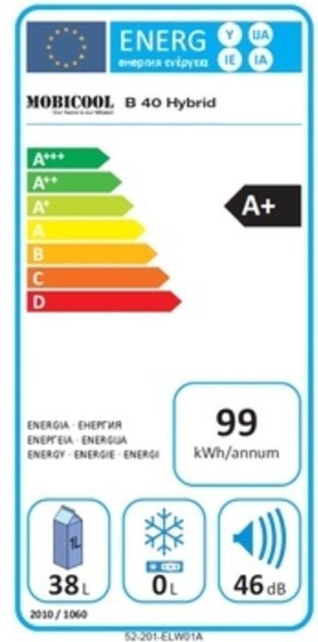Energy Label Mobicool MB 40 AC/DC (40 l)