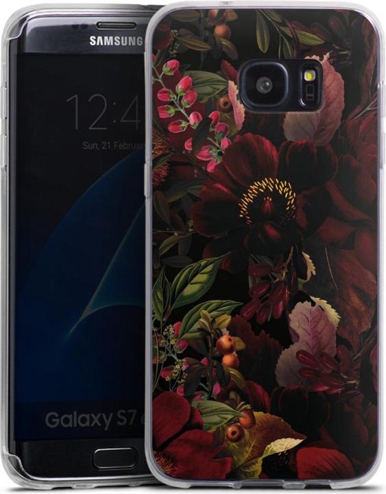 Actual product image DeinDesign Silikon Hülle für Samsung Galaxy S7 Edge Handyhülle Case Smartphone Schutzhülle Blumen Utart Wiese (Samsung Galaxy S7 Edge)