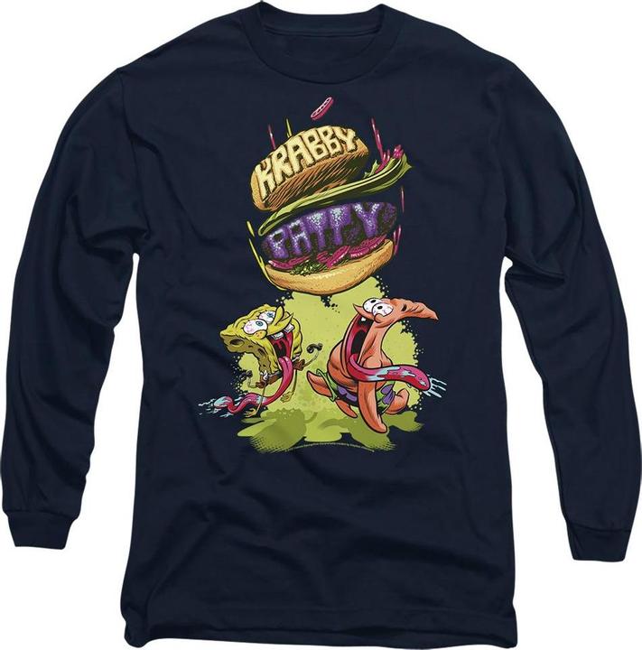 Spongebob Squarepants Krabby Patty From The Sky TShirt (L)