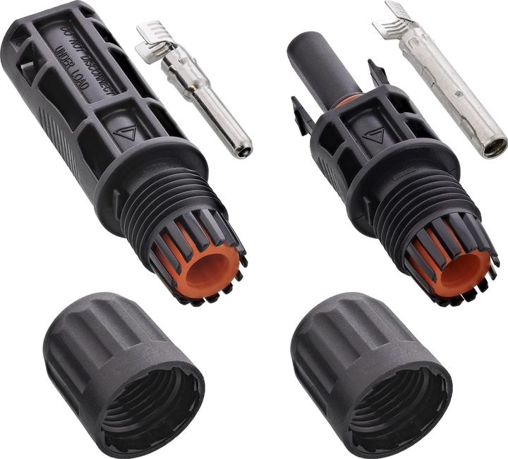 InLine Set of 20 ® solar photovoltaic connectors, 20x plug + 20x socket (Solar connector)