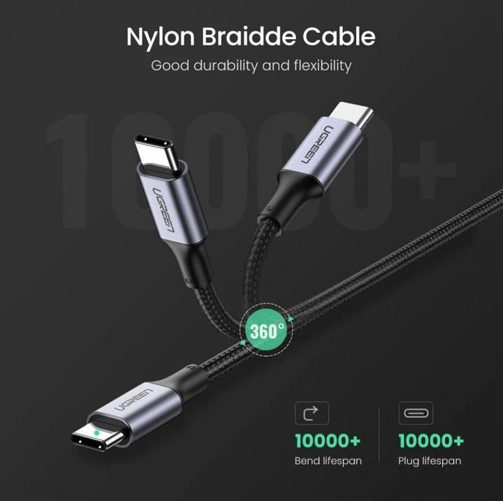 Immagine prodotto Ugreen Cavo dati da USB-C 2.0 a USB-C 2.0 5A (2 m, USB 2.0)