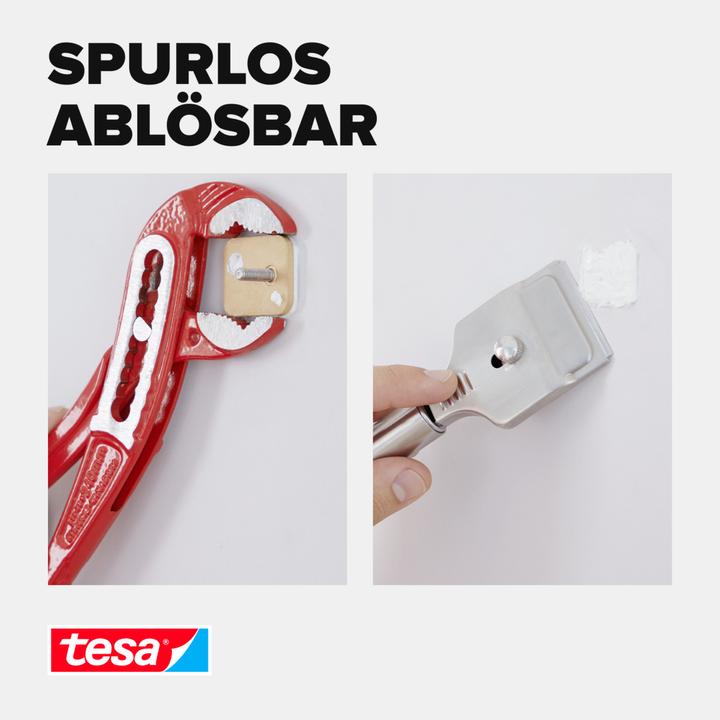 Actual product image tesa Adhesive screw for masonry & stone, square, 5kg holding capacity