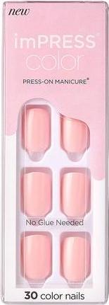 Immagine prodotto KISS Unghie autoadesive imPRESS Colour Pick Me Pink 30 pezzi (L) (Unghie artificiali, Pink)