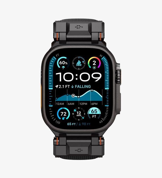 Actual product image Spigen DuraPro Armor (44 mm, 45 mm, 46 mm, 49 mm, Nylon, Thermoplastic polyurethane (TPU))
