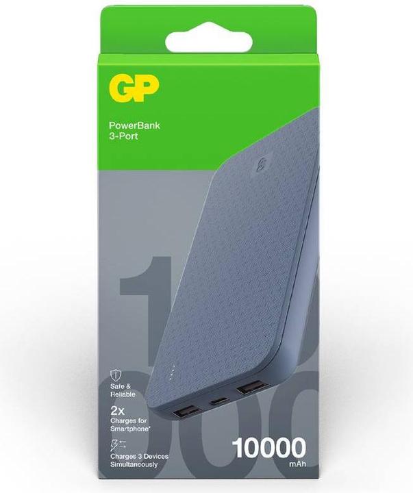 Actual product image GP Batteries GP PowerBank B+ Serie 10000 mAh blau (10000 mAh, 15 W)