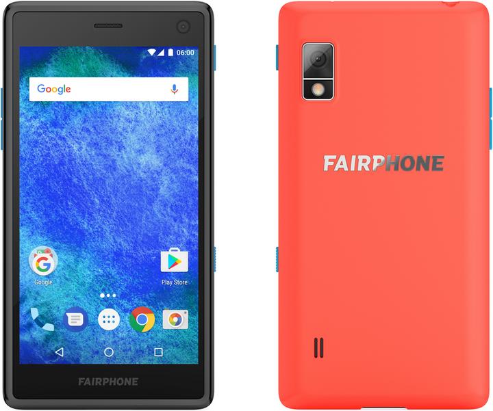 Fairphone 2 (32 Go, Rouge Corail, 5", Double SIM hybride, 12 Mpx, 4G)