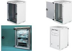 Actual product image Digitus Combi Wall Mounting Cabinet 254 mm (10") and 482.6 (19") mm (5.71 RU, 10 inch rack)