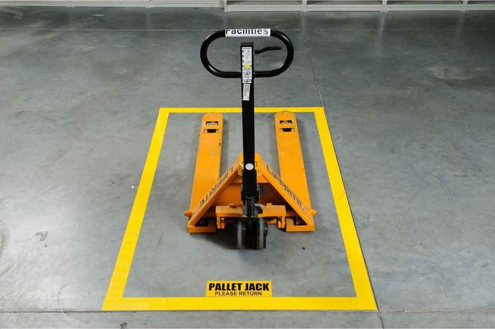 Actual product image Brady B-514, ToughStripe, floor marking tapes, polyester, yellow, 50.80 mm x 30.00 m, labelling: C