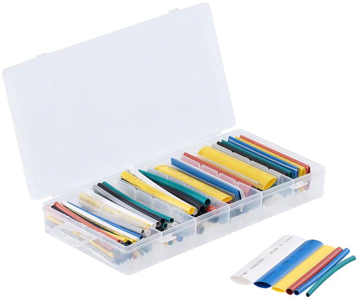 Actual product image AGT 2-piece sets assortment boxes heat shrinkable tubing, each 128 pieces (2 x)