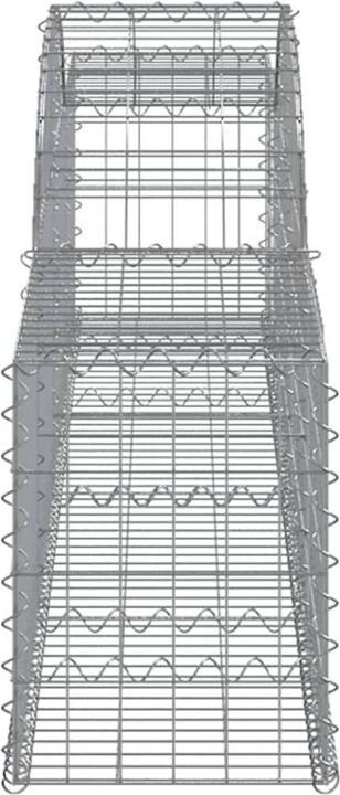 Produktbild VidaXL Gabionen mit Hochbogen 8 Stk. 300x30x40/60 cm Verzinktes Eisen