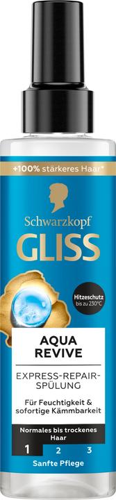 Actual product image Gliss Express-Repair-Conditioner Aqua Revive 200ml with Hyaluron and Marine Algae, Deep Moisture Con (200 ml)