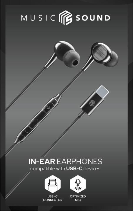 Actual product image Music Sound Capsule Earphones USB-C (Cable)