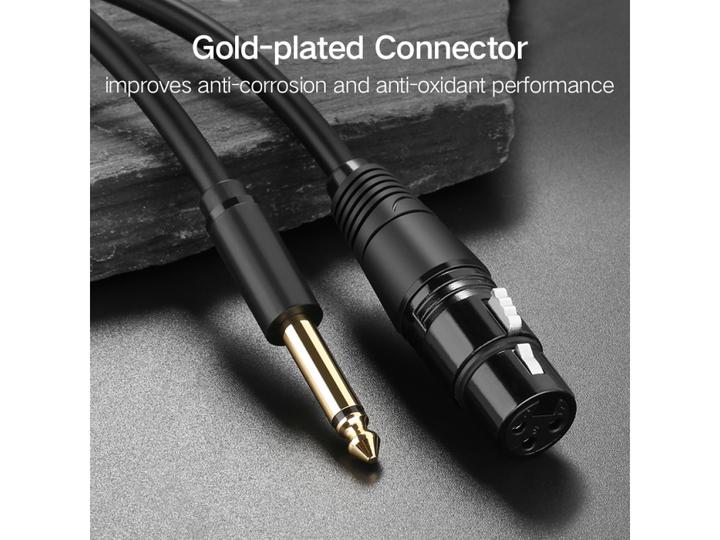 Produktbild Ugreen Mikrofon Verbindungskabel XLR Buchse auf 6.3m Stecker (2 m, XLR)