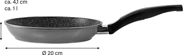 Produktbild Stoneline Pan 6840 Frying, Diameter 20 cm, Suitable for induction hob, Fixed handle, Anthracite (20 cm, Bratpfanne, Aluminium)