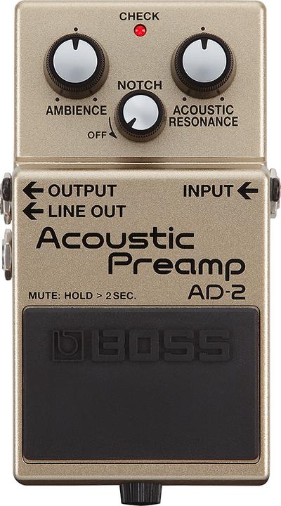 Actual product image BOSS AD-2 Preamp effect unit for acoustic guitar