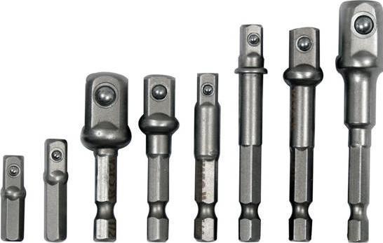 Image du produit Toya Set D'Adaptateurs Hexagonaux Pour Prise De Courant 8 Pcs. (1/4")