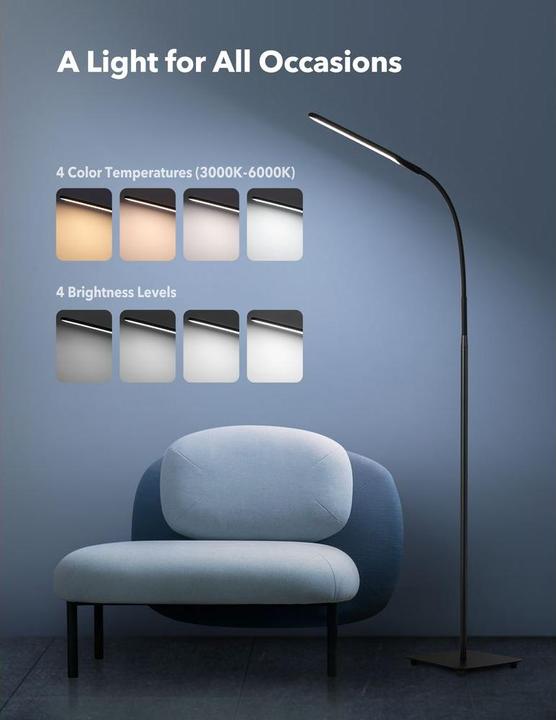 Image du produit Taotronics TT-DL072 Lampadaire blanc 10 W (500 lm)