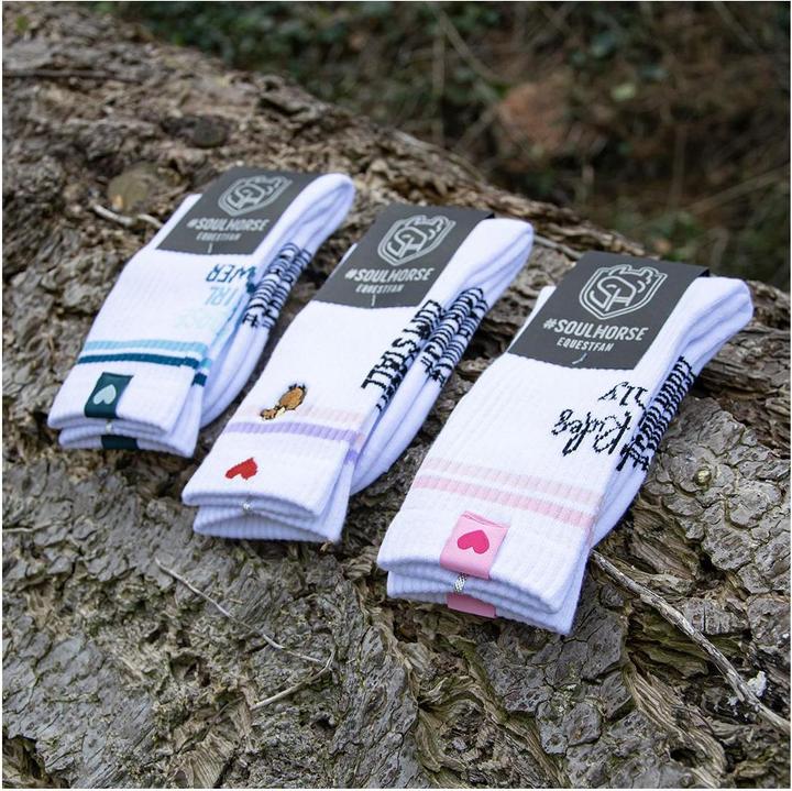 Actual product image Soulhorse Tennis socks ONLY QUICKLY TO THE STALL (One size)