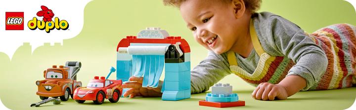 Produktbild LEGO Lightning McQueen und Mater in der Waschanlage (10996)